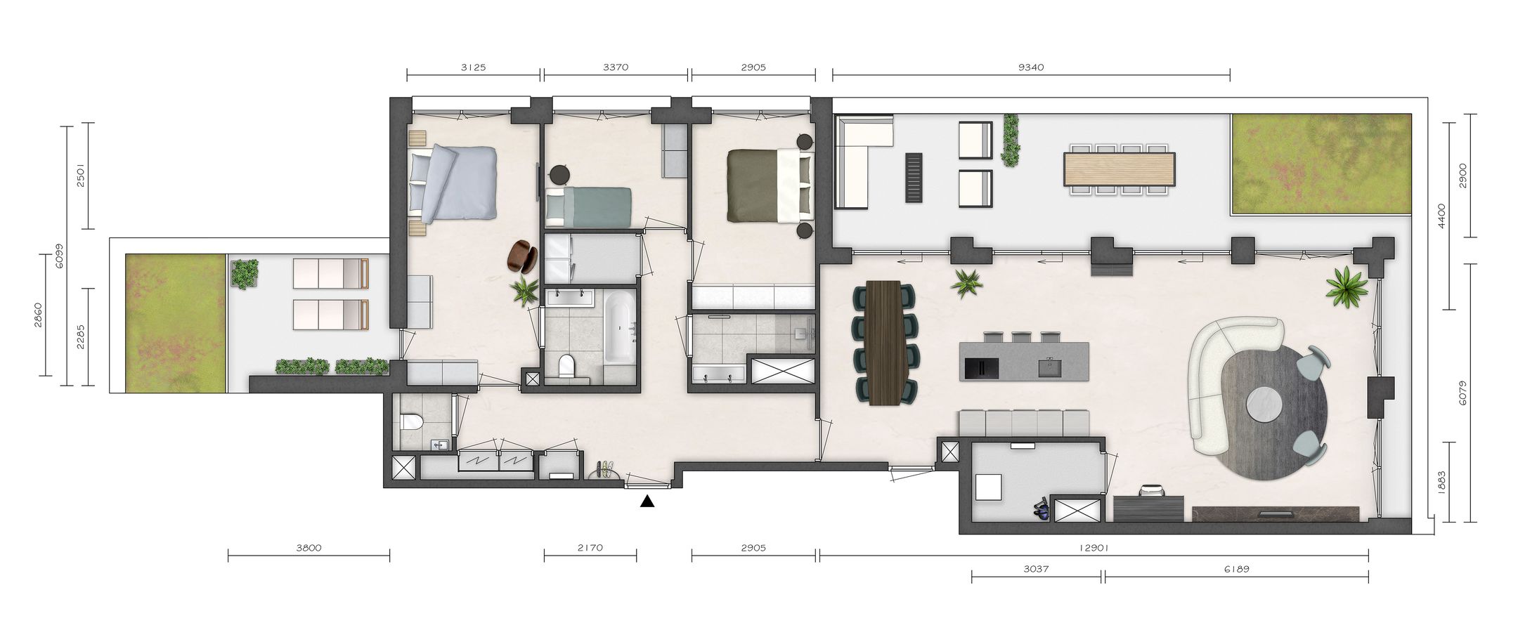 Foto 9 van Parkvilla 8 | Penthouse CIELI (Bouwnr. 26)