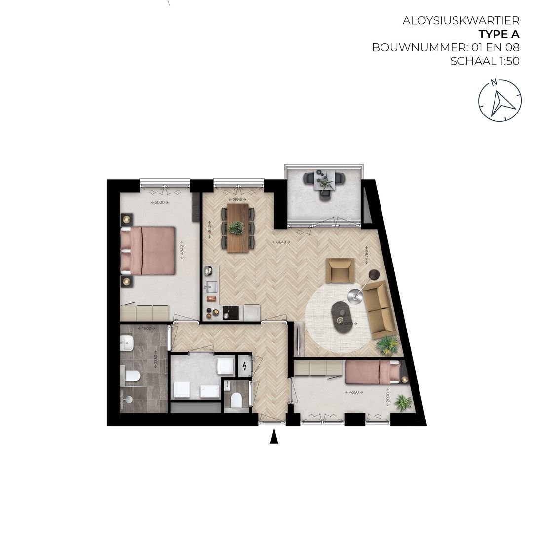 Foto 2 van Appartement type A (Bouwnr. 1)