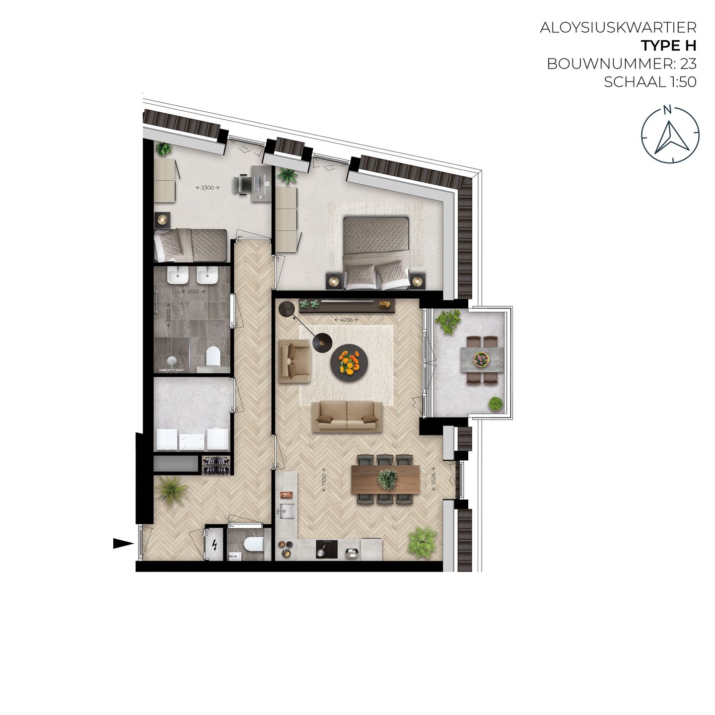 Foto 1 van Appartement type H (Bouwnr. 23)