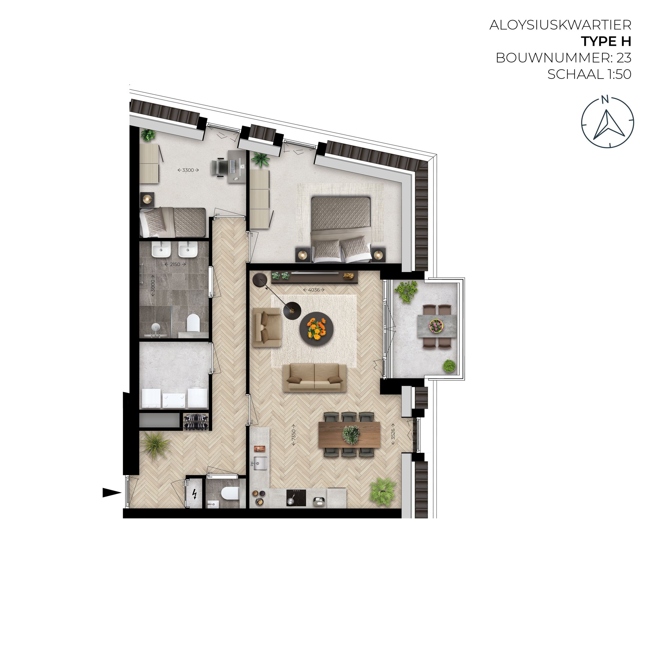 Appartement type H (Bouwnr. 23)  false