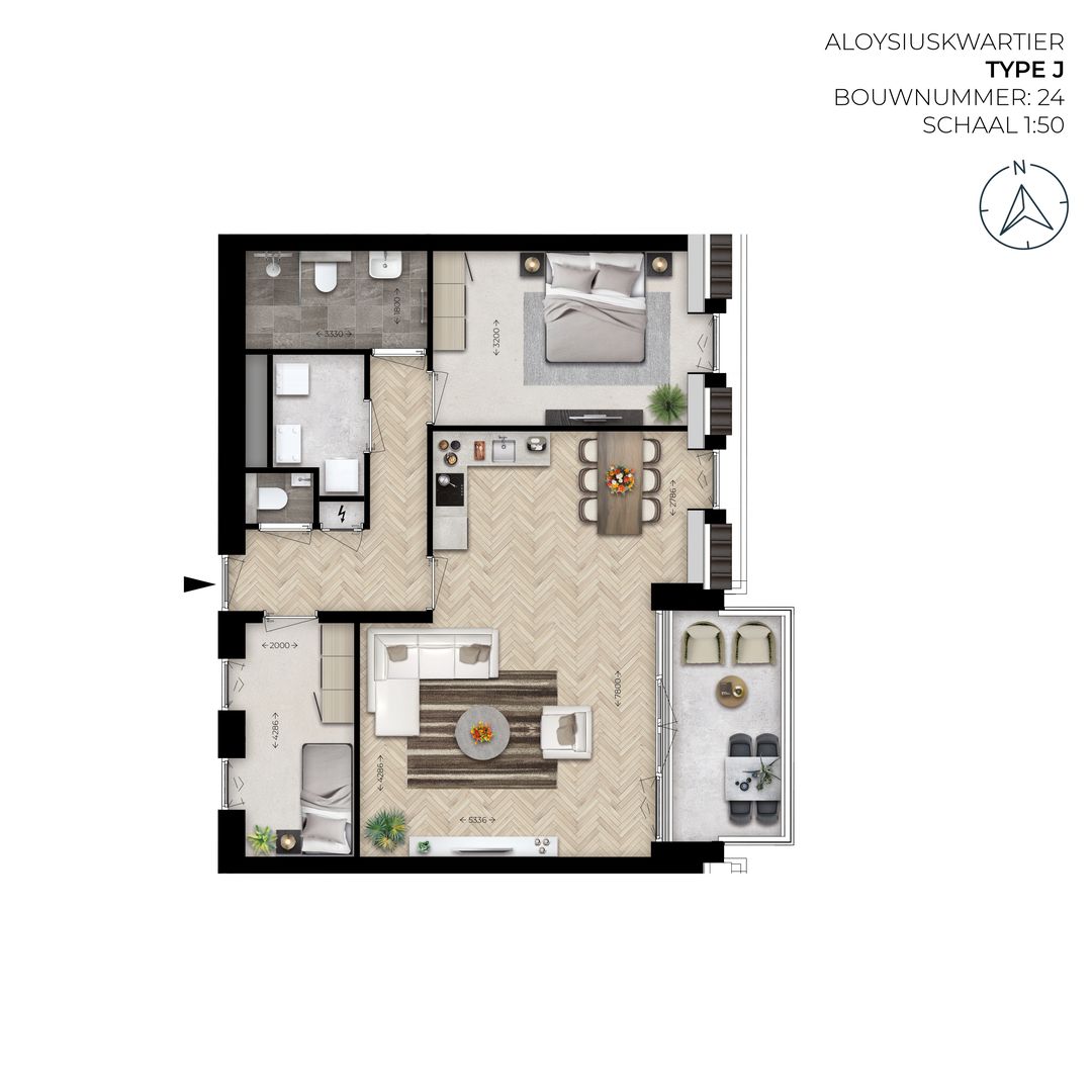 Foto 1 van Appartement type J (Bouwnr. 24)