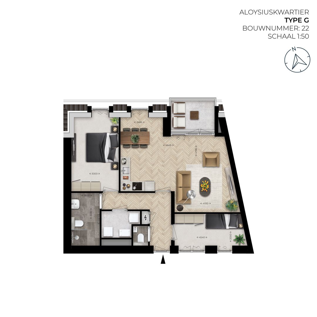 Foto 1 van Appartement type G (Bouwnr. 22)