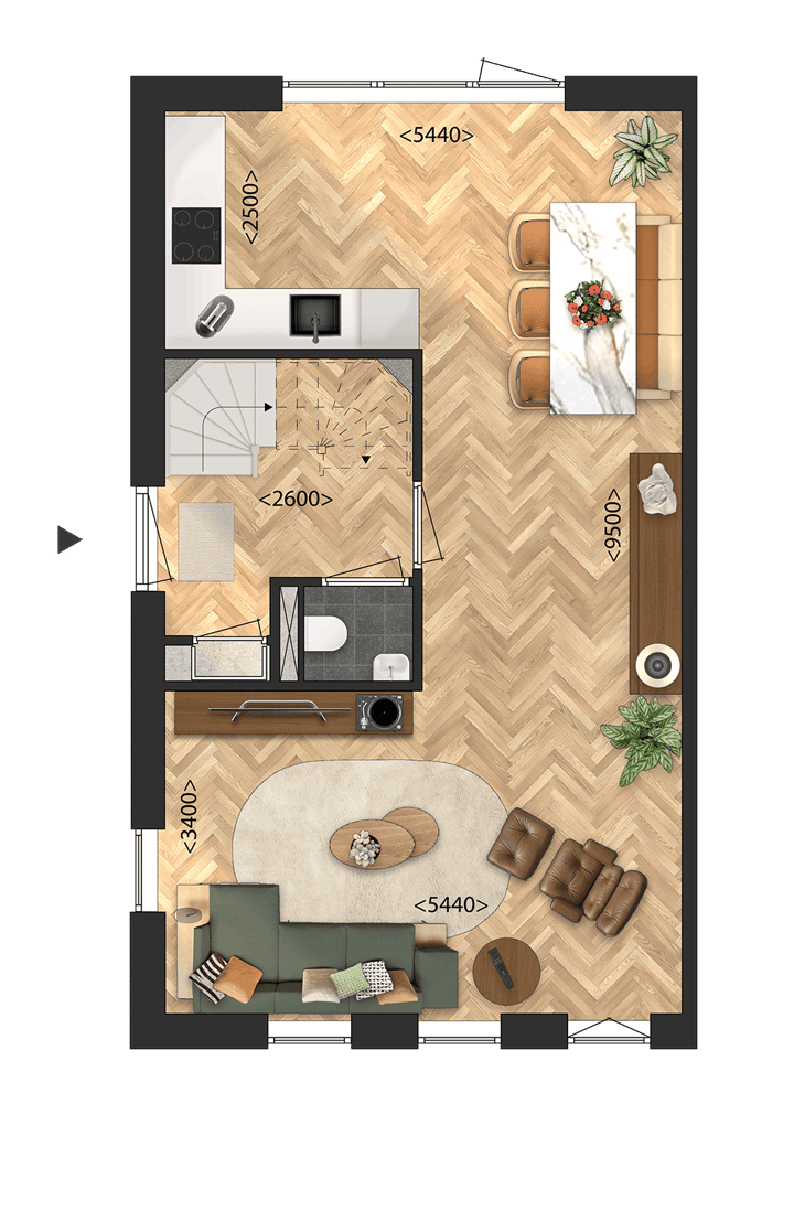 Foto 3 van Twee-onder-een-kapwoningen (Bouwnr. 59)