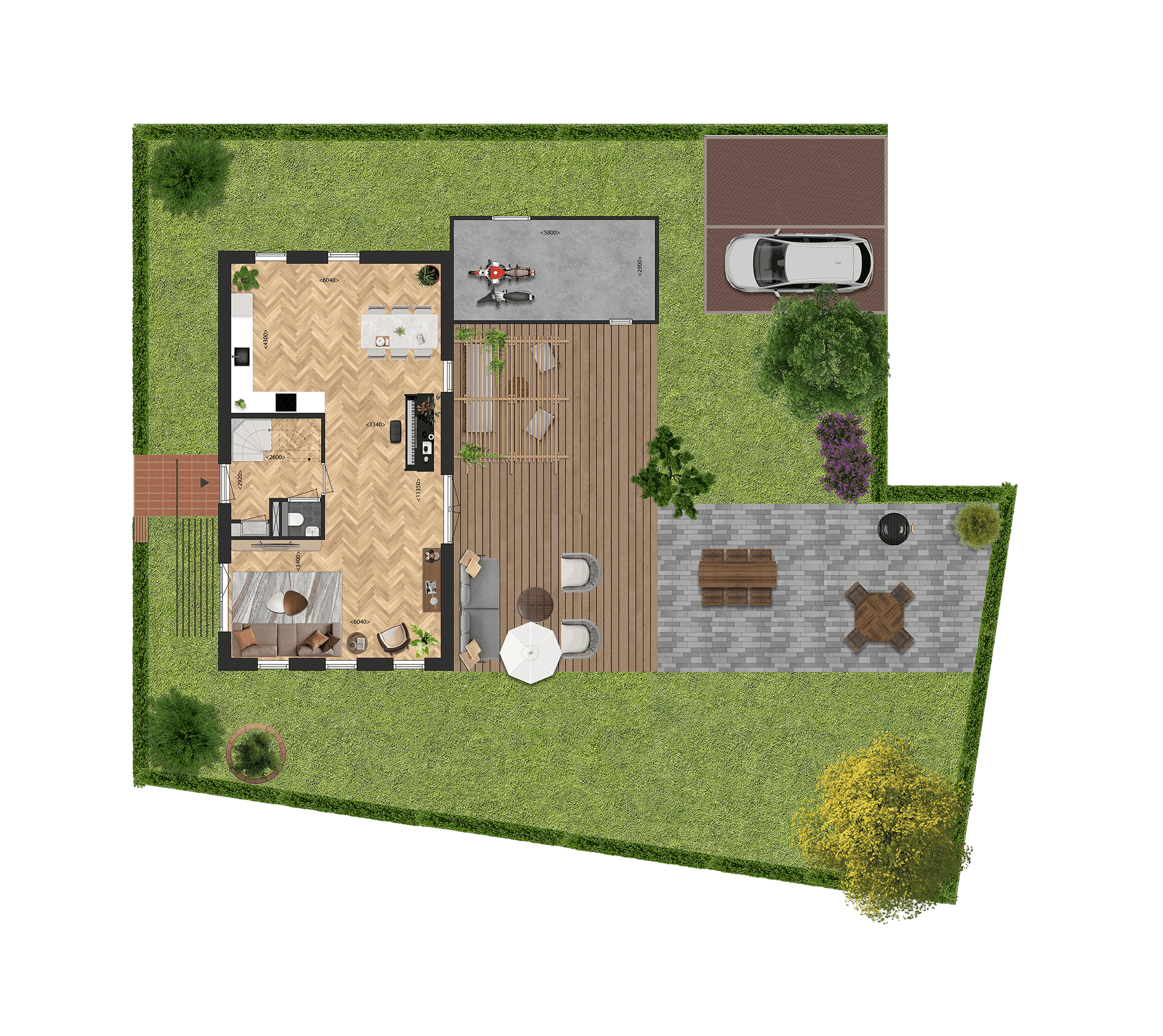Foto 3 van Vrijstaande woningen (Bouwnr. 58)