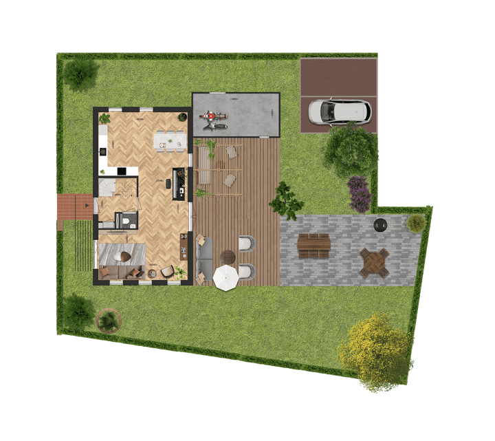 Foto 3 van Vrijstaande woningen (Bouwnr. 58)