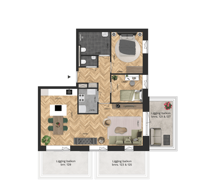 Foto 3 van Appartementen (Bouwnr. 123)
