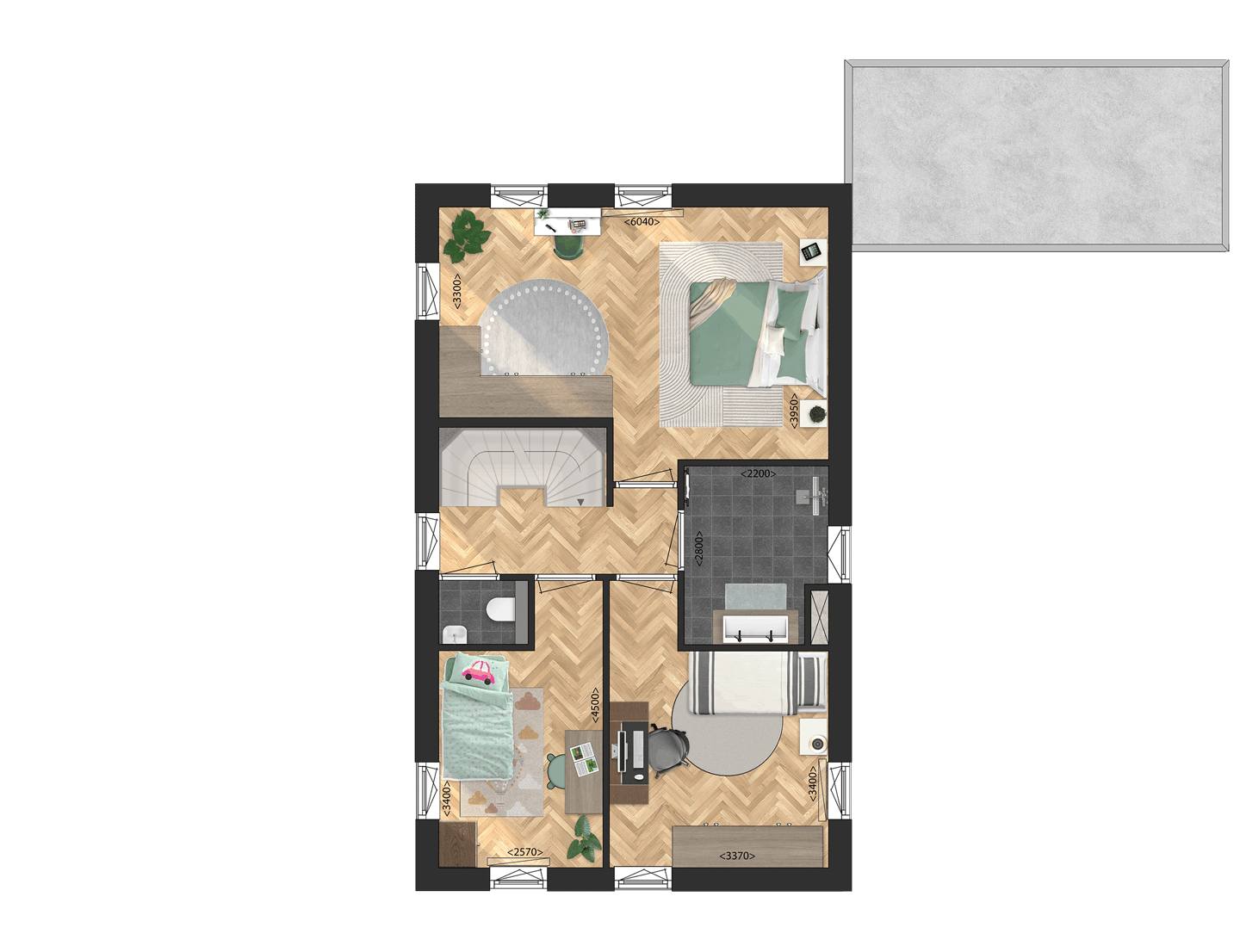 Foto 5 van Vrijstaande woningen (Bouwnr. 58)
