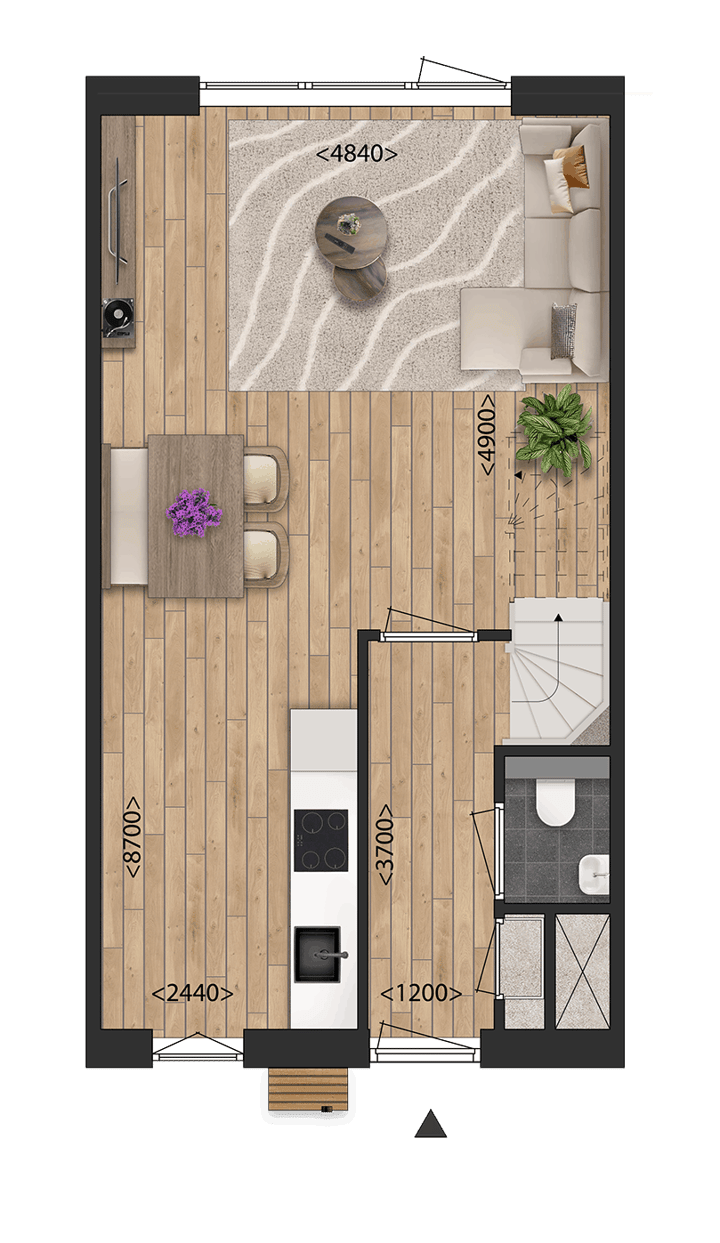 Foto 4 van Tussenwoningen (Bouwnr. 67)