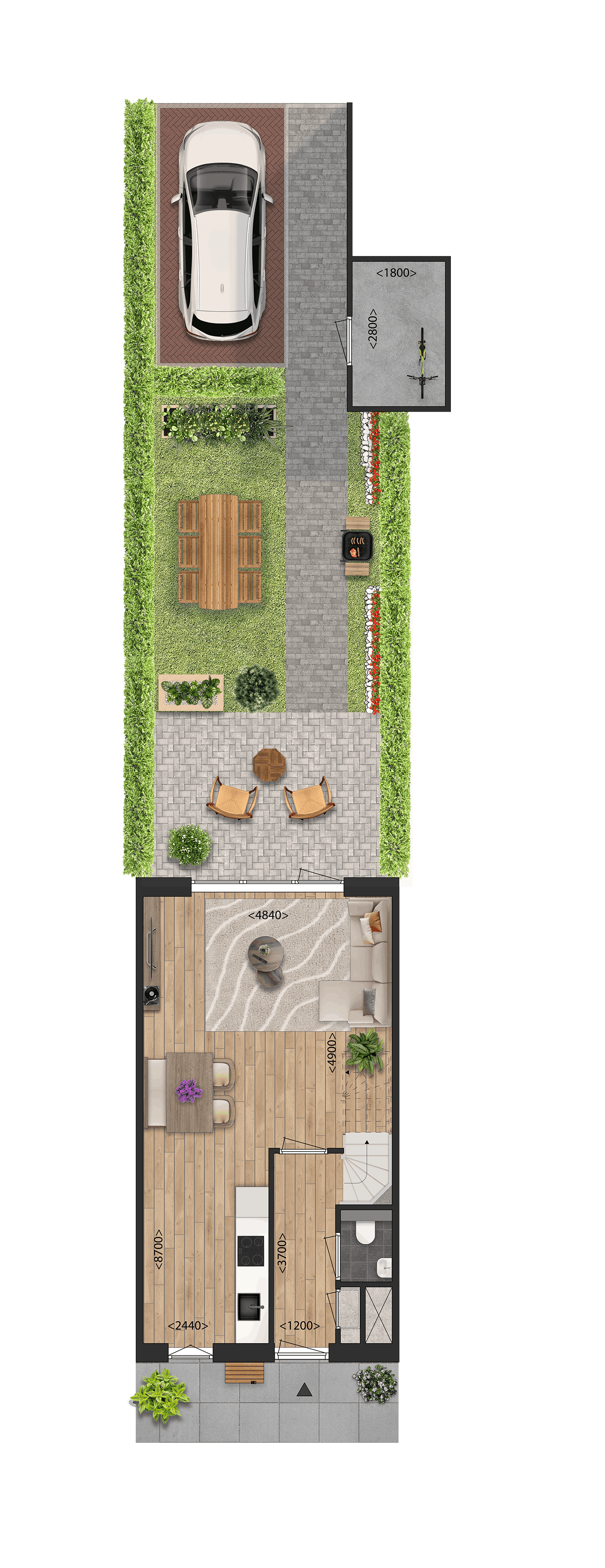 Foto 3 van Tussenwoningen (Bouwnr. 80)