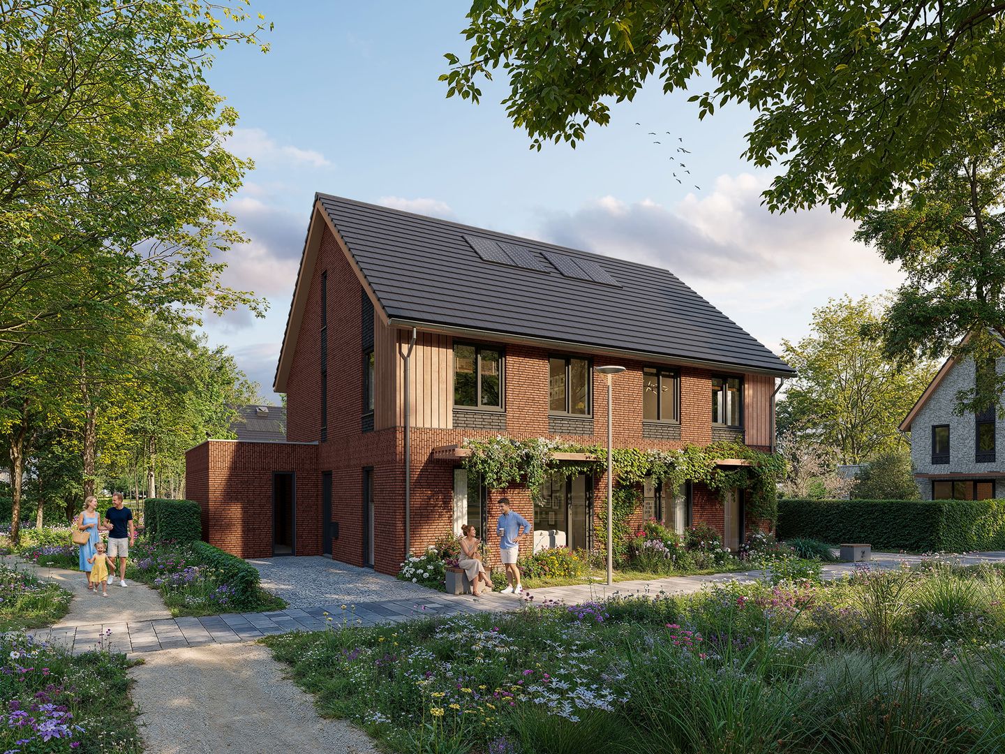 Foto 1 van Twee-onder-een-kapwoningen (Bouwnr. 54)