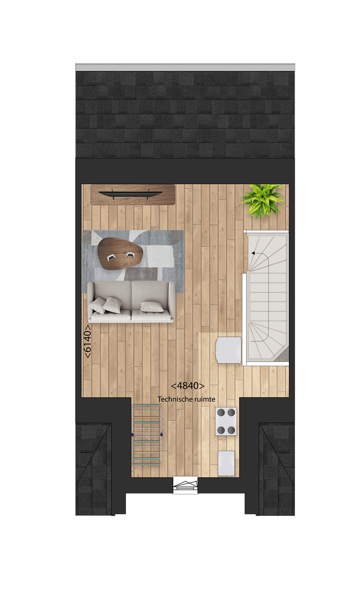 Foto 5 van Tussenwoningen (Bouwnr. 63)
