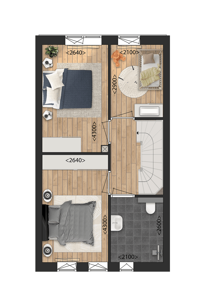 Foto 4 van Tussenwoningen (Bouwnr. 63)
