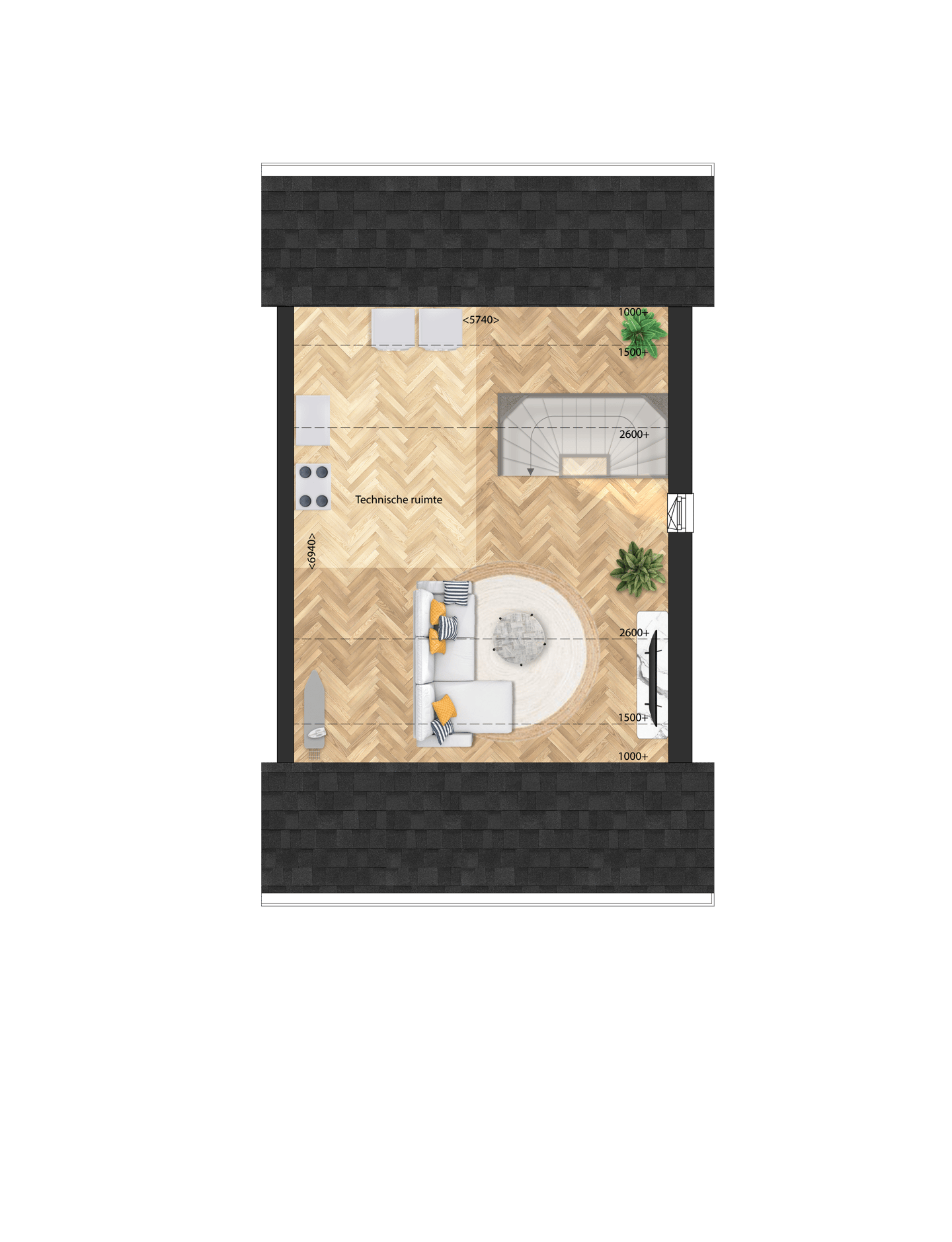 Photo 5 of Twee-onder-een-kapwoningen (Bouwnr. 54)
