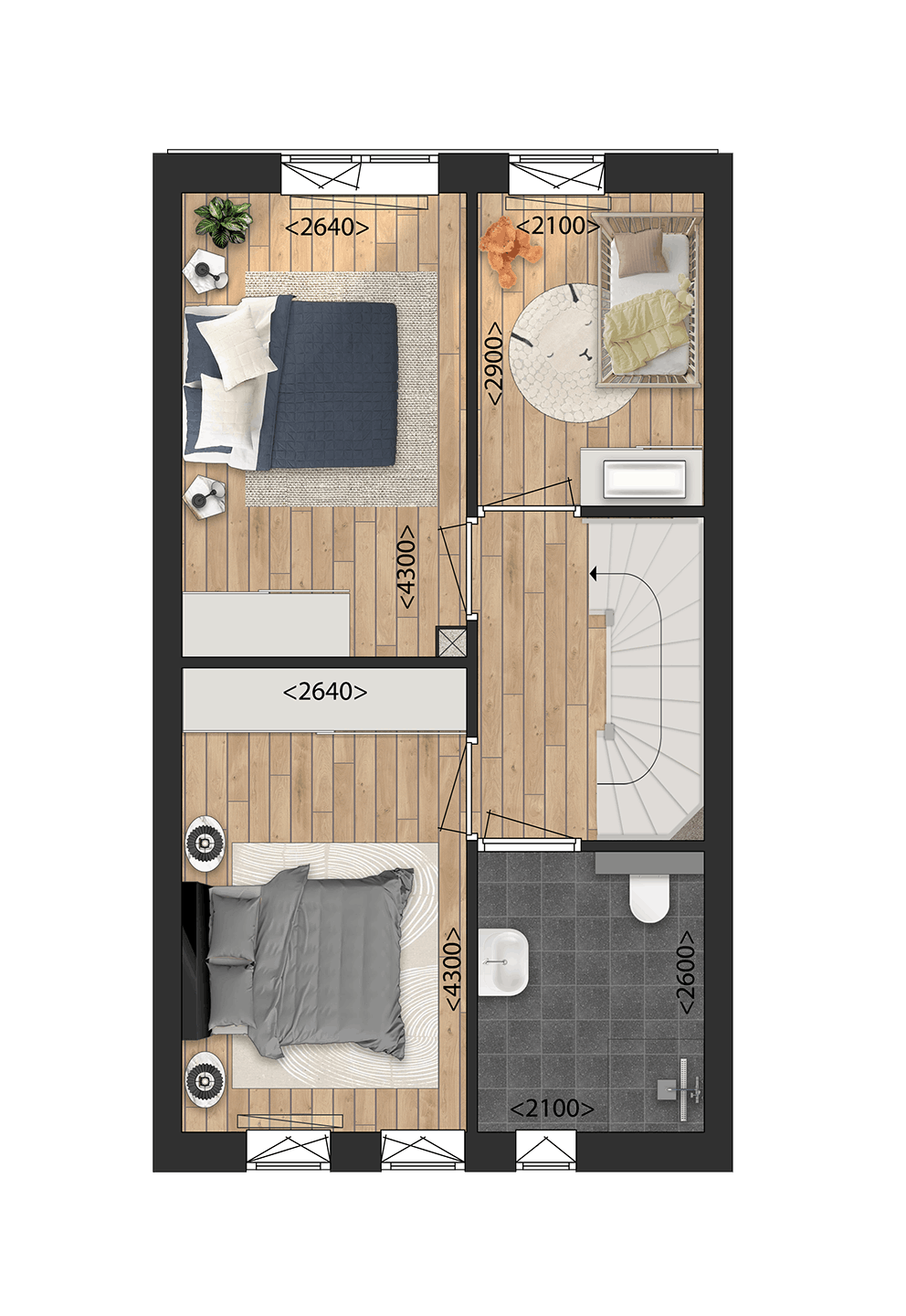 Foto 5 van Tussenwoningen (Bouwnr. 80)