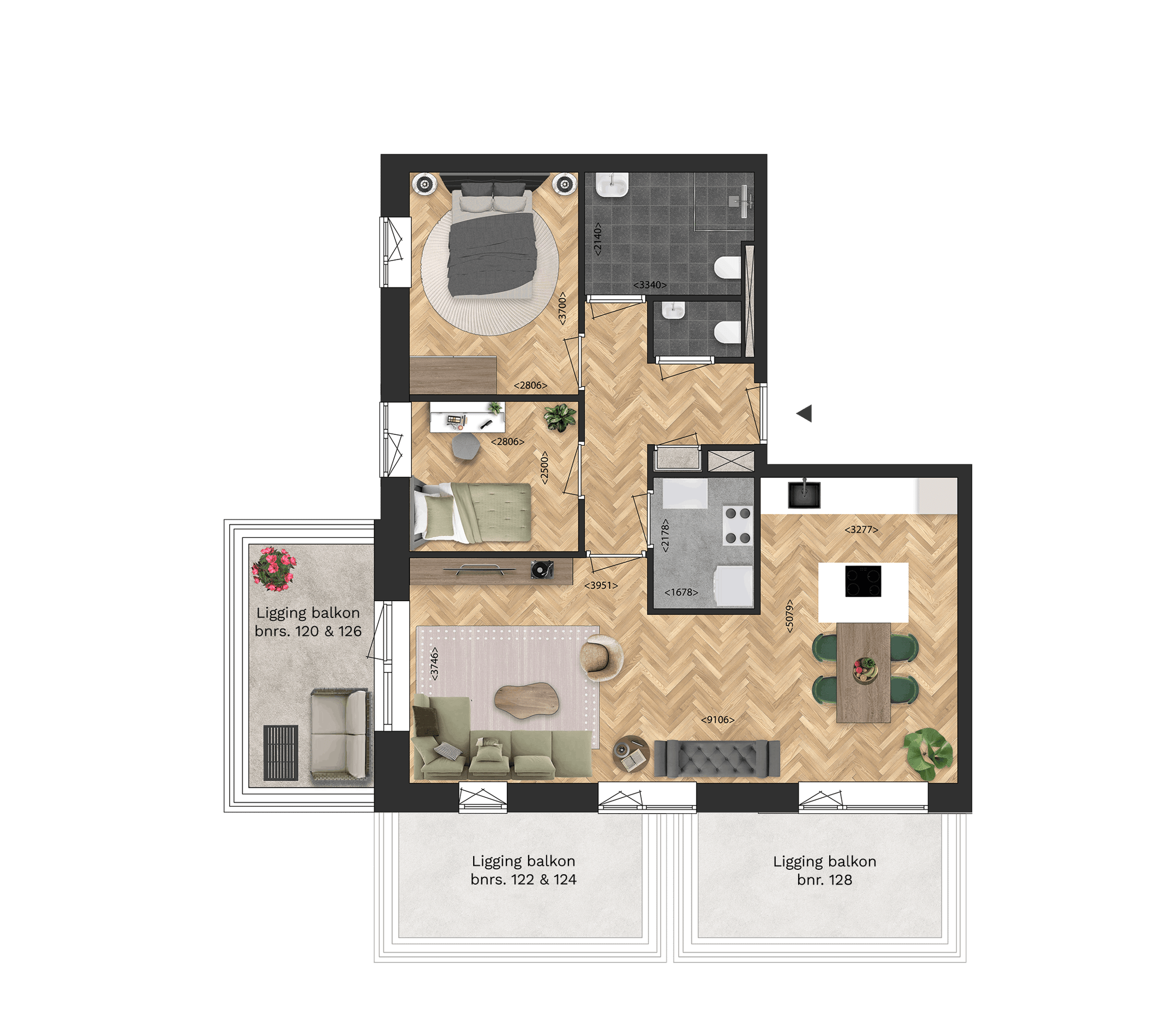 Foto 3 van Appartementen (Bouwnr. 126)