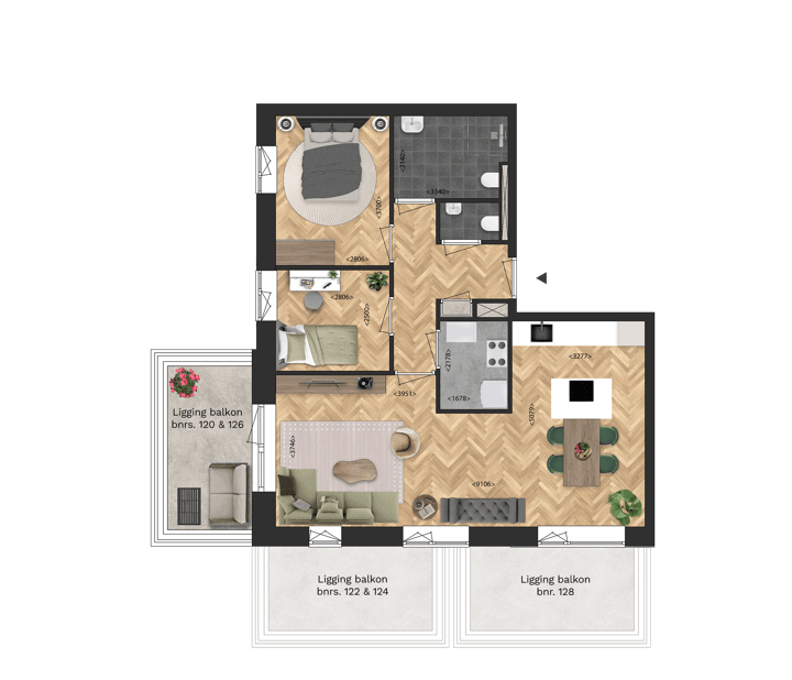 Foto 3 van Appartementen (Bouwnr. 126)