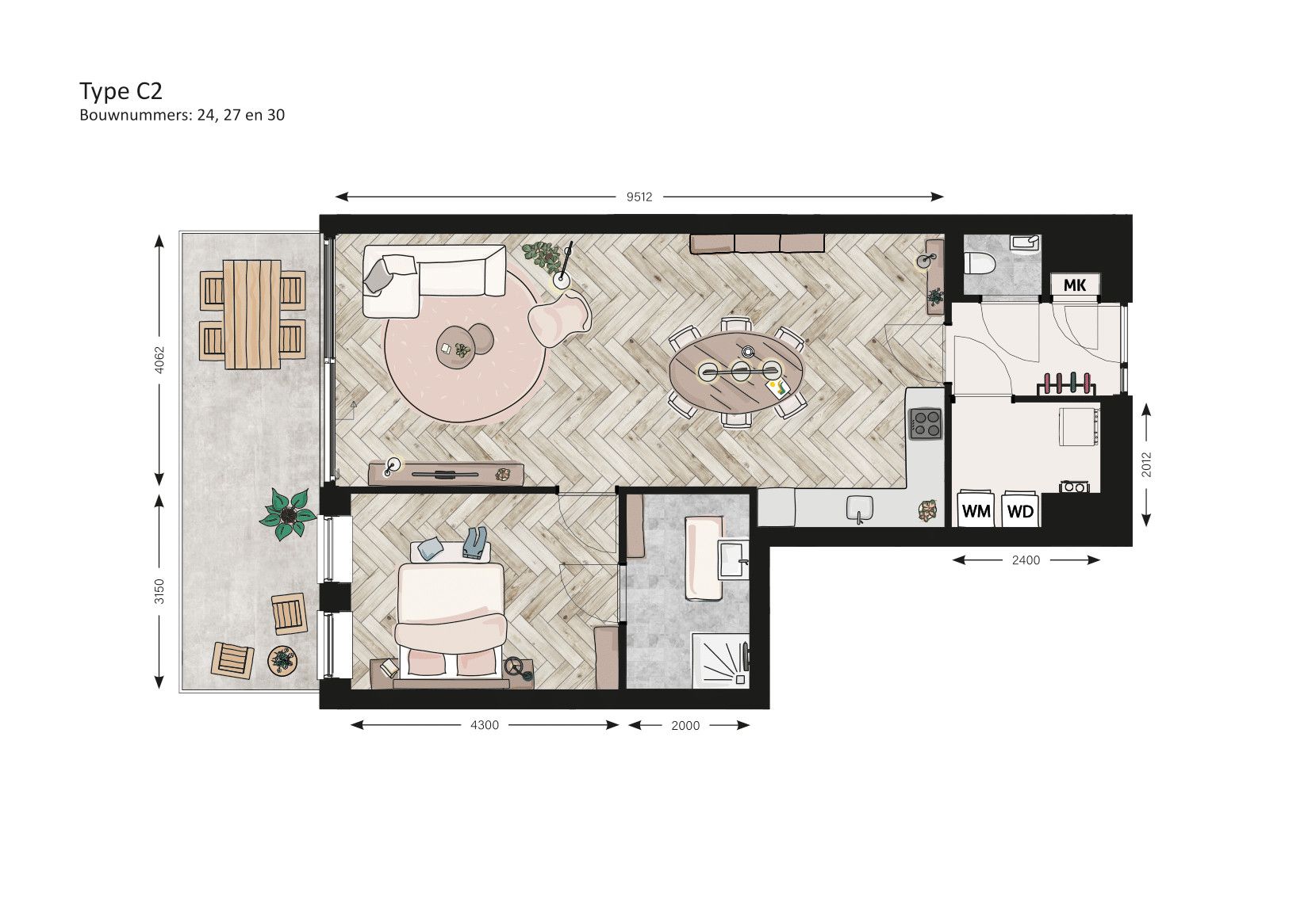 Foto 3 van Appartement (Bouwnr. 24)