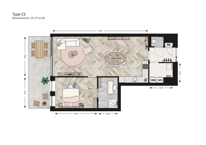 Foto 3 van Appartement (Bouwnr. 24)