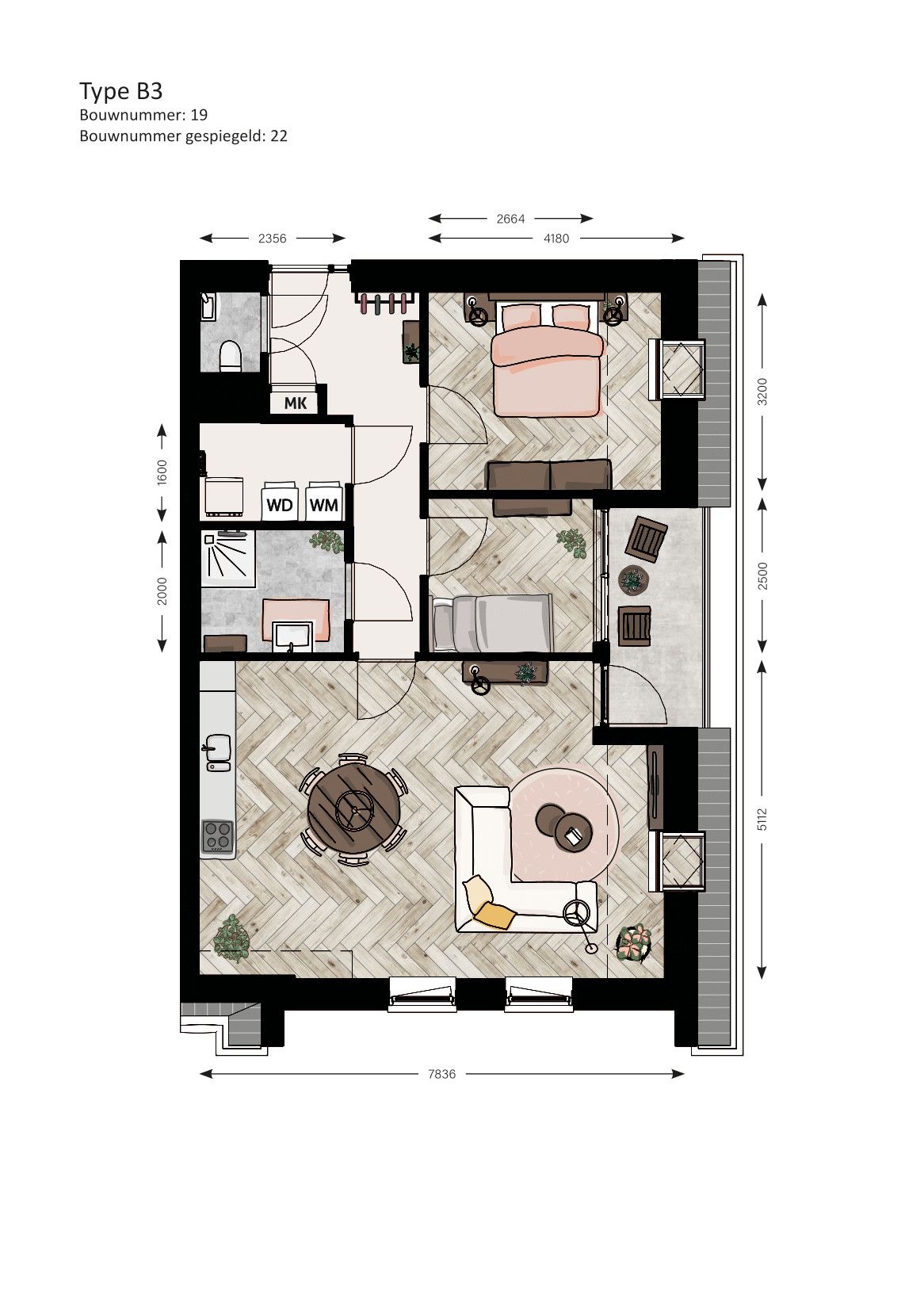 Foto 5 van Appartement (Bouwnr. 22)