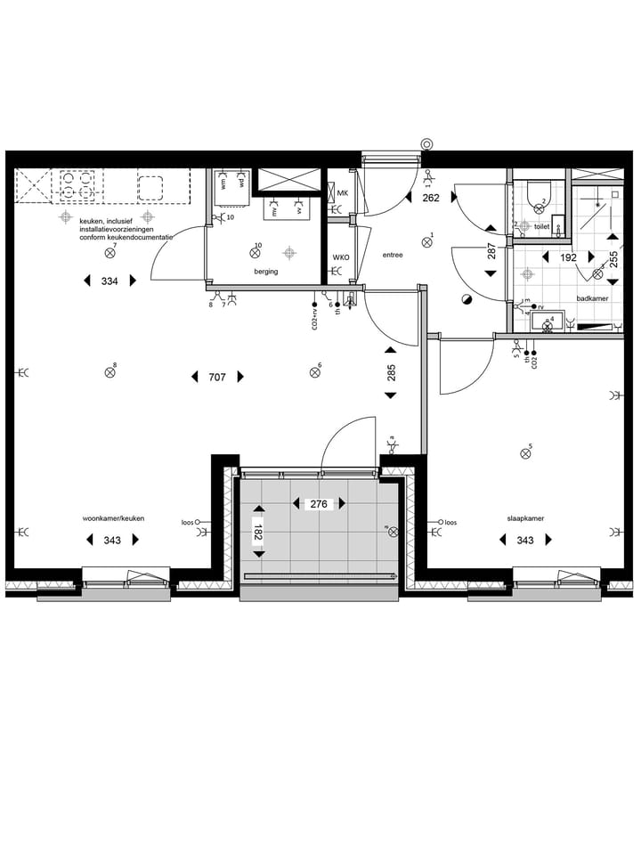 Foto 3 van 174 | 2-kmr app | type A0 (Bouwnr. 174)