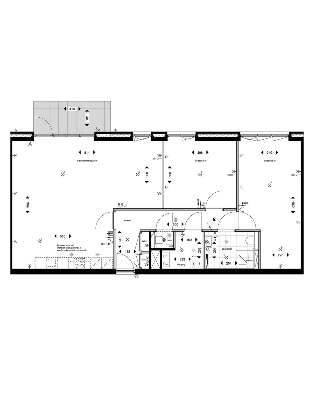 Foto 2 van 166 | 3-kmr app | type A2 (Bouwnr. 166)