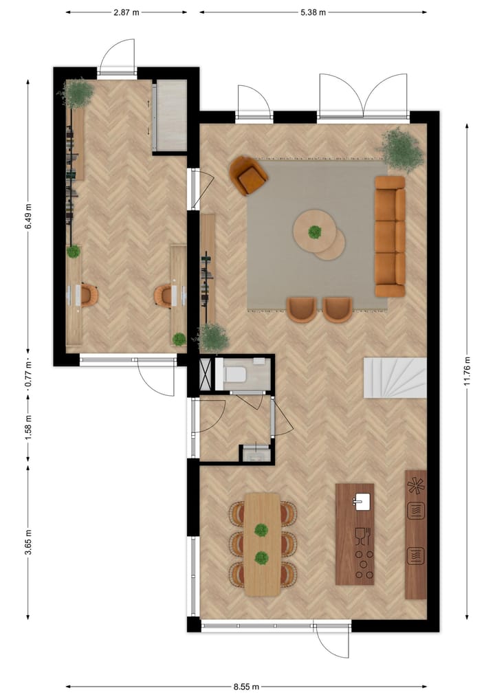 Tussenwoning te koop: Palfrenier 35, Waalwijk