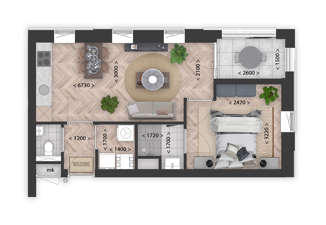 Foto 7 van Appartement - Type C (Bouwnr. 7)