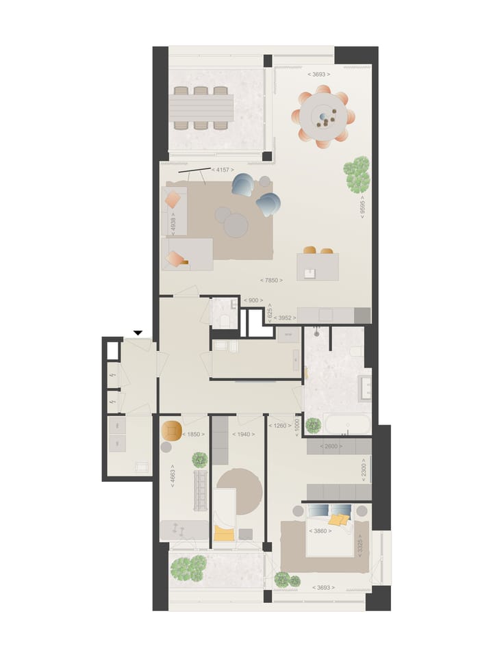 Foto 2 van Scarlet | 4-kamer appartement (Bouwnr. 643)