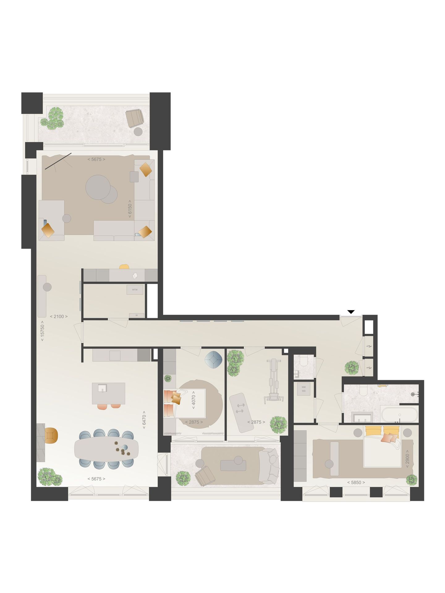 Foto 4 van Scarlet | 4-kamer appartement (Bouwnr. 688)