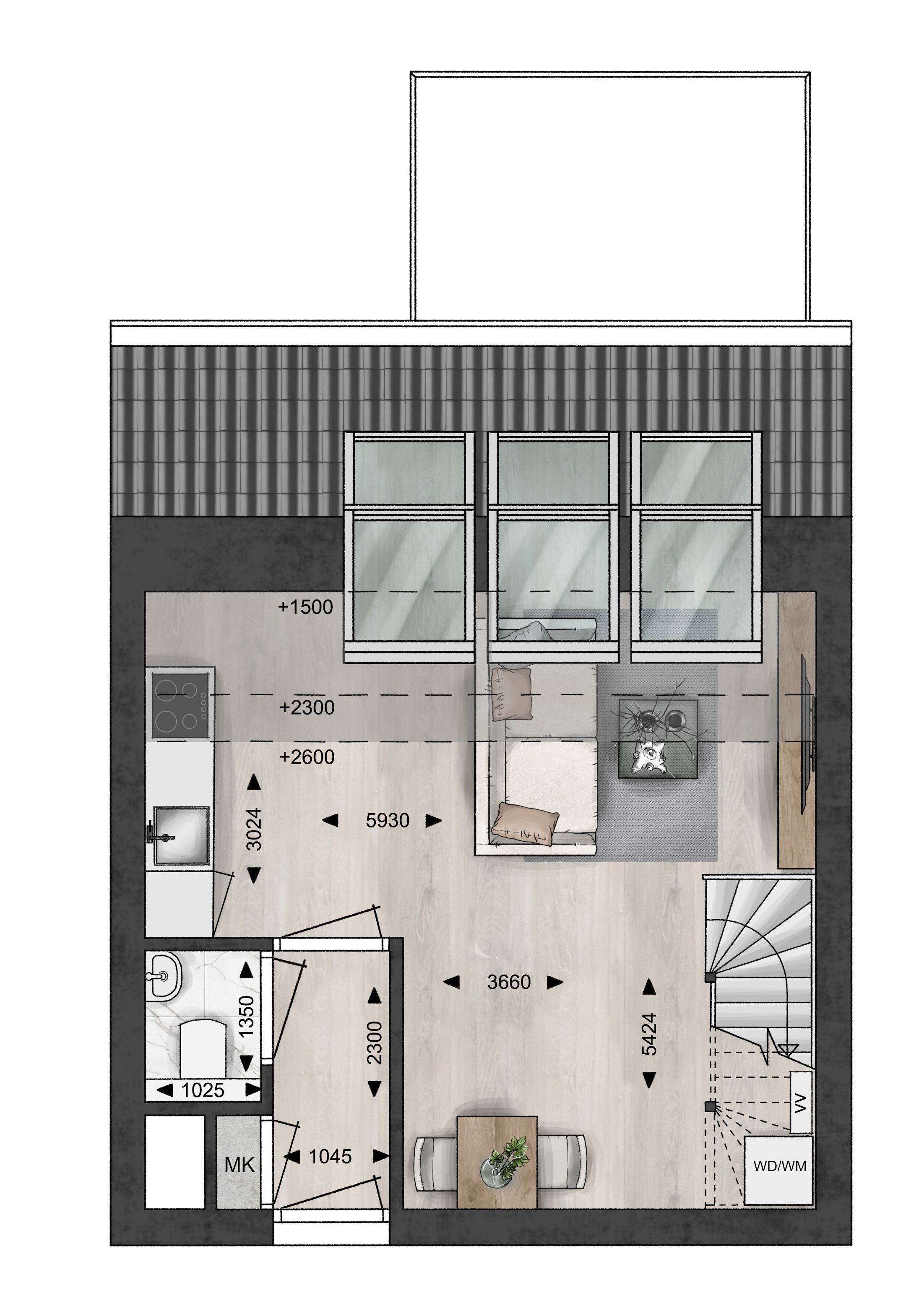 Foto 3 van Type I (Bouwnr. 22)