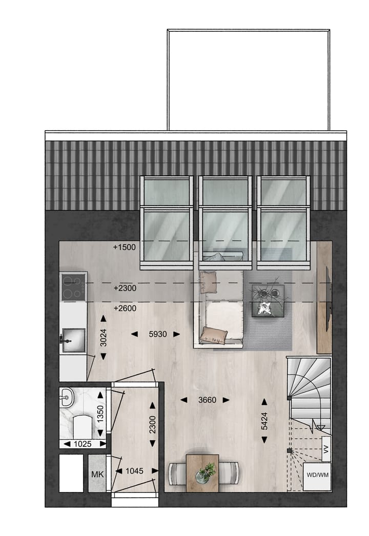 Foto 3 van Type I (Bouwnr. 20)