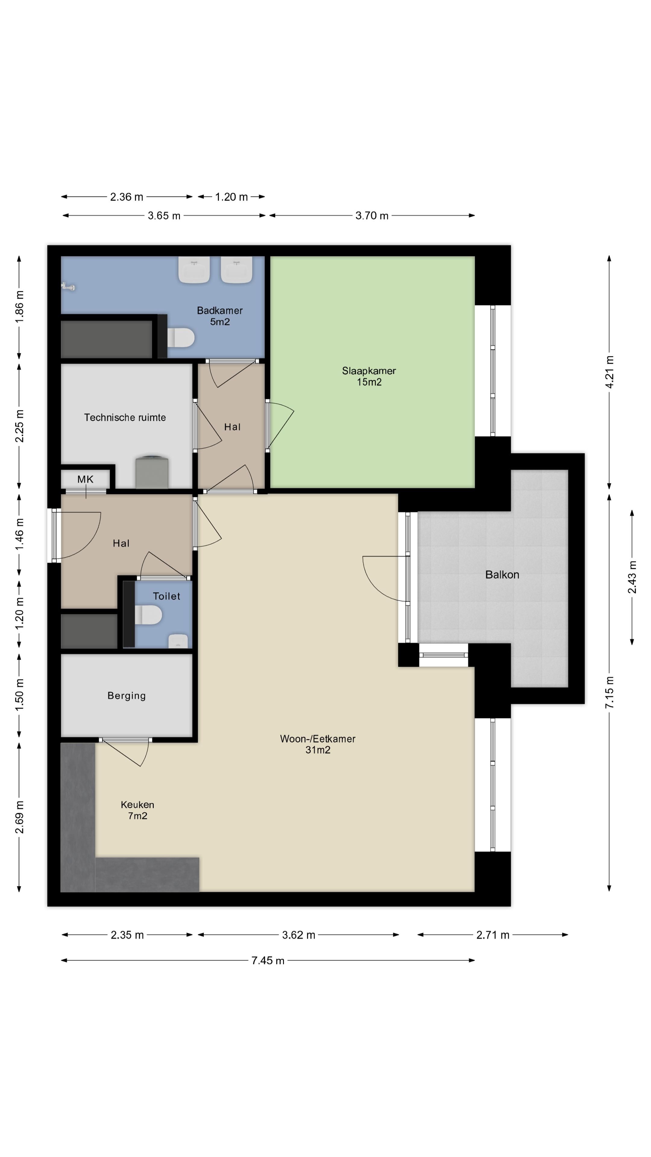 Foto 12 van Parkzicht - Appartementen (Bouwnr. 91)
