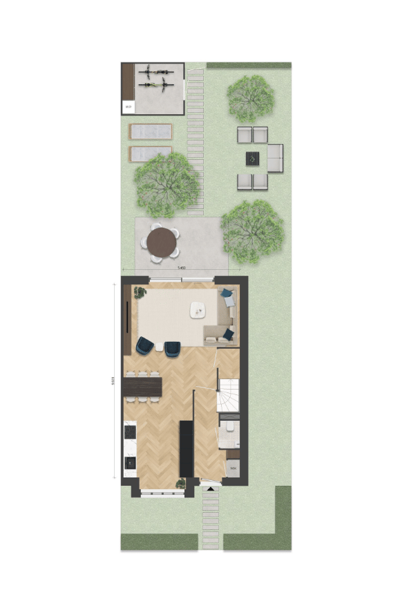 Foto 3 van Hoekwoning (Bouwnr. 45)