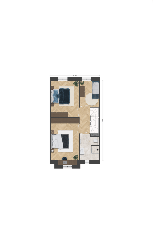 Foto 5 van Tussenwoning (Bouwnr. 53)