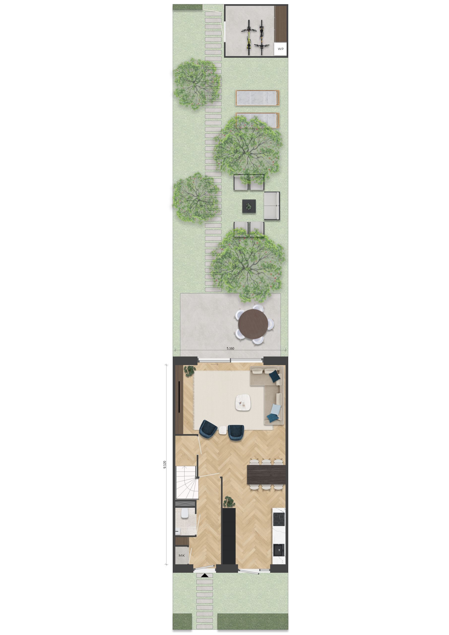 Foto 3 van Tussenwoning (Bouwnr. 37)