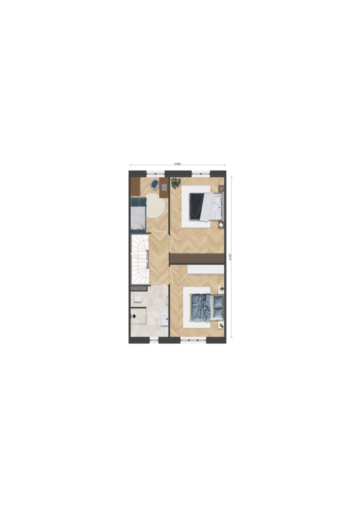 Foto 5 van Tussenwoning (Bouwnr. 43)