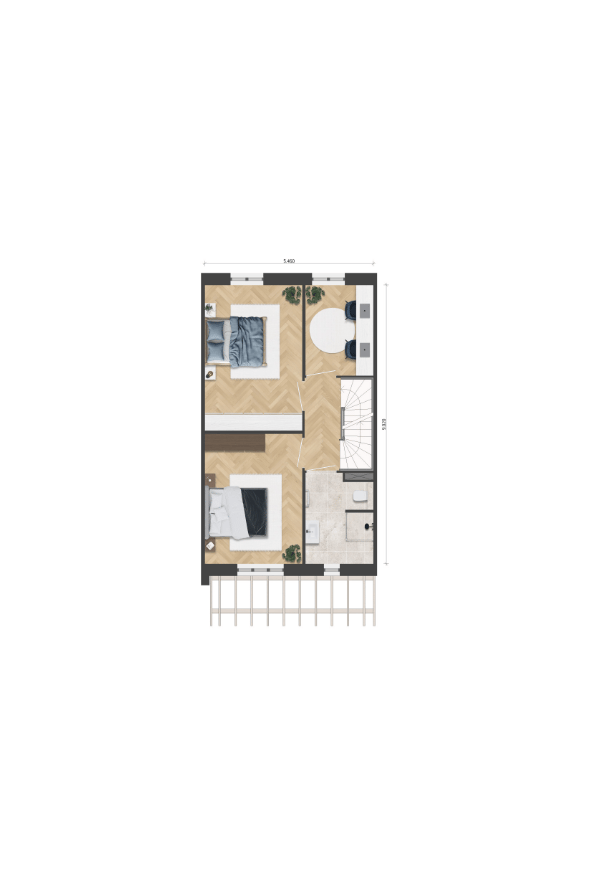 Foto 5 van Tussenwoning (Bouwnr. 40)