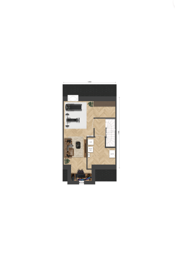 Foto 5 van Tussenwoning (Bouwnr. 54)
