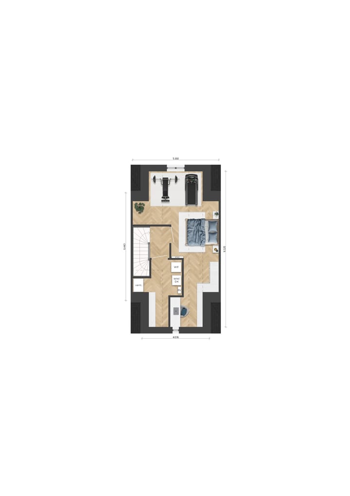 Foto 5 van Tussenwoning (Bouwnr. 37)