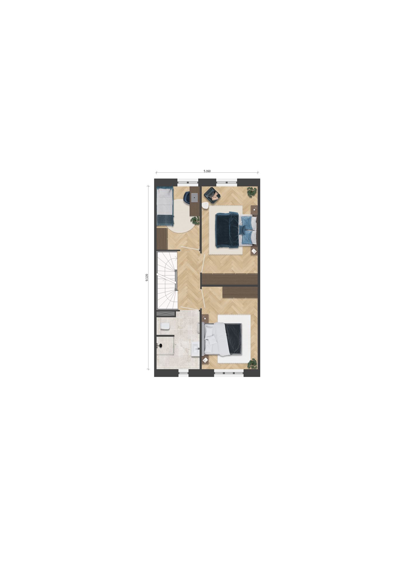 Foto 4 van Tussenwoning (Bouwnr. 37)