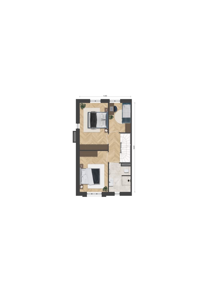 Foto 5 van Tussenwoning (Bouwnr. 60)