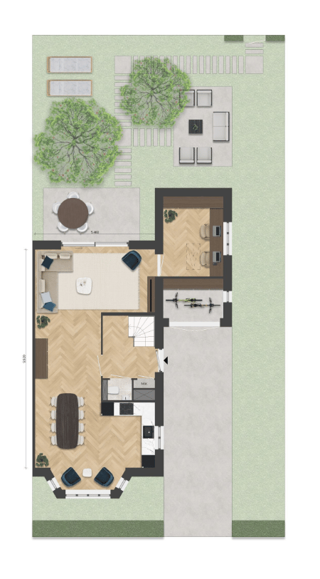 Foto 1 van Twee-onder-een-kapwoning (Bouwnr. 47)