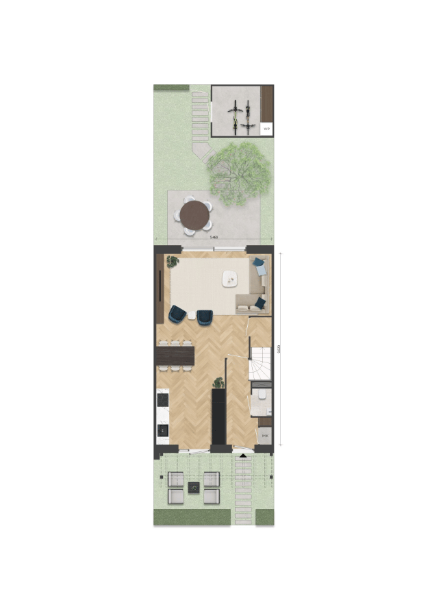 Foto 4 van Tussenwoning (Bouwnr. 42)