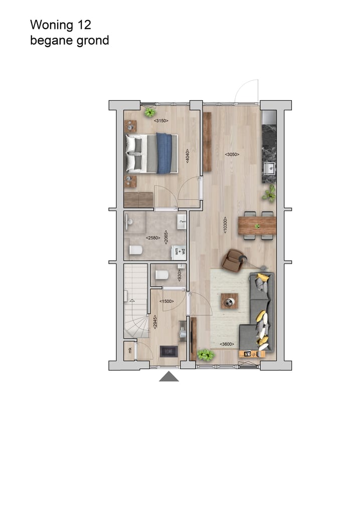 Foto 5 van Drie-onder-een-kapwoning (Bouwnr. 12)