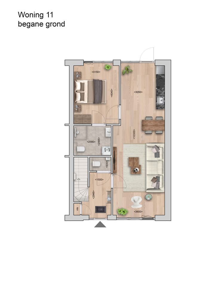 Foto 5 van Drie-onder-een-kapwoning (Bouwnr. 11)