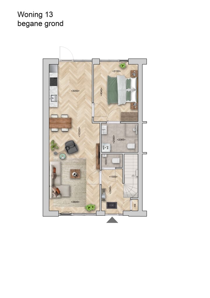 Foto 5 van Drie-onder-een-kapwoning (Bouwnr. 13)