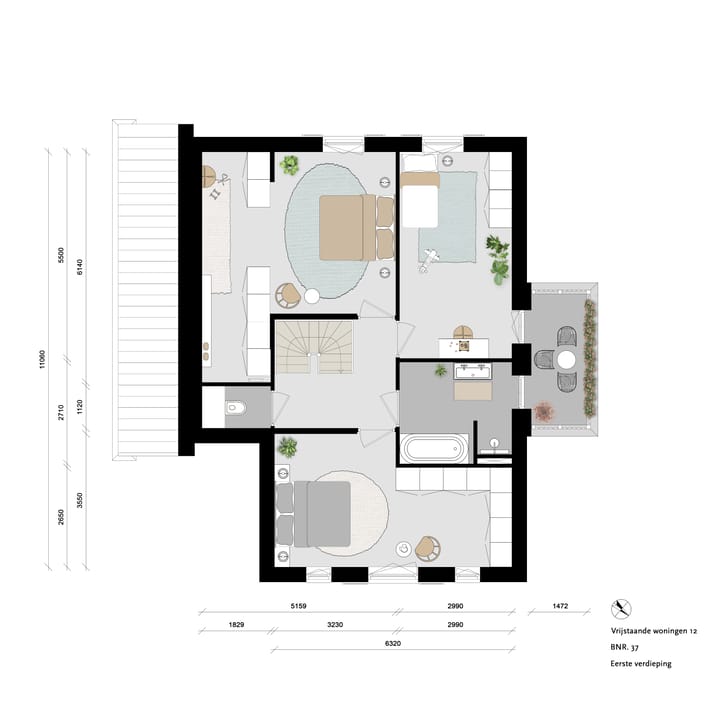 Foto 4 van Domus Maxima type 12 (Bouwnr. 2)