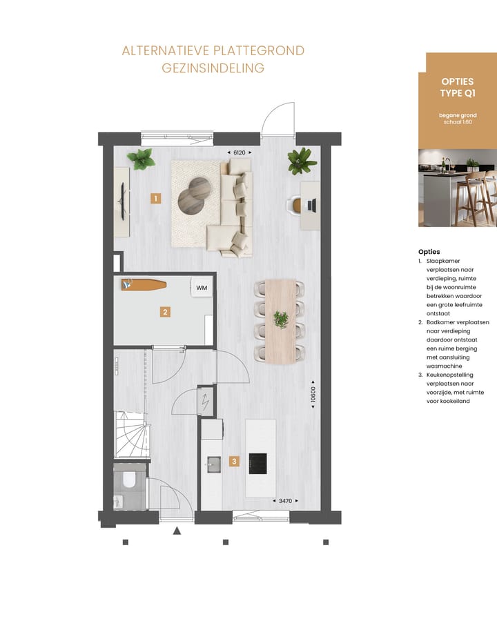 Foto 4 van Toekomstbestendige tussenwoning type Q (Bouwnr. 157)