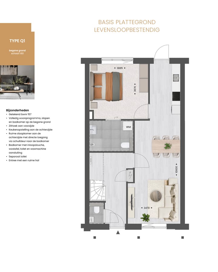 Foto 2 van Toekomstbestendige tussenwoning type Q (Bouwnr. 157)