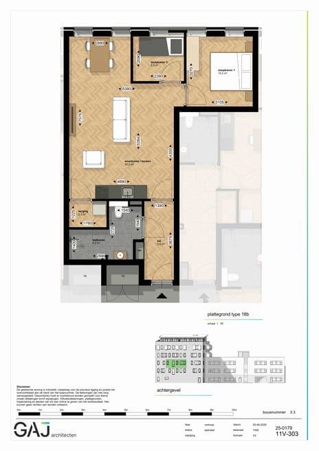 Drie kamer appartement thumbnail